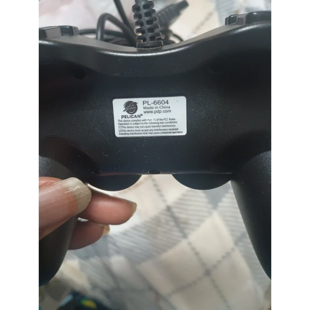 Pelican PL-6604 PlayStation 2 PS2 Wired Controller - Black - Tested Working